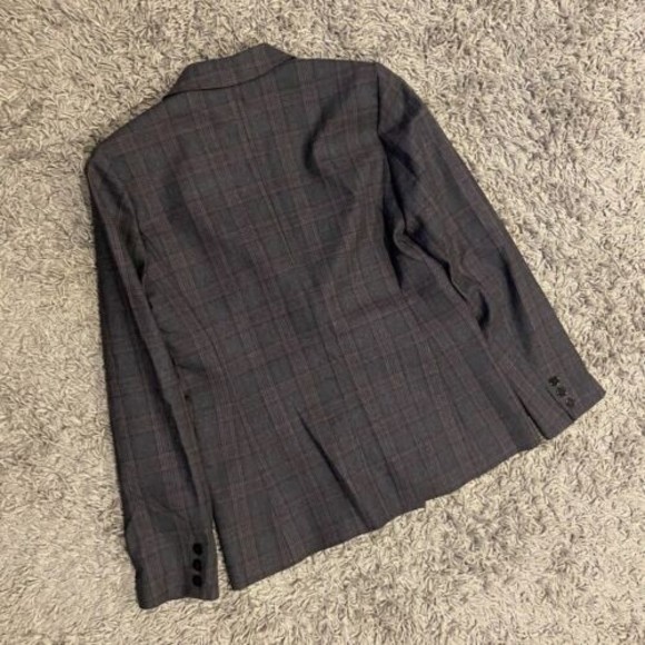 SANDRO Paris Oscar Plaid Double Breasted Blazer Jacket Size 38 Wool Blend $520.0 - Picture 13 of 16